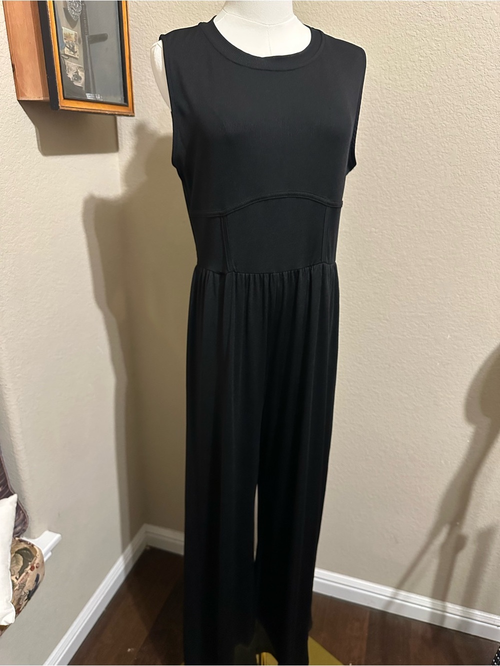 Cider Sleeveless Black Wide-Leg Jumpsuit size XL